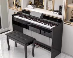 Polished White And Ebony Finished Beginner Model Piano