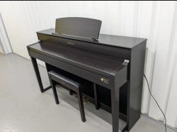 Yamaha Clavinova CLP-575 digital piano and stool in dark rosewood finish   