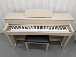 Yamaha Clavinova CLP-535 in White Ash Refurbished Digital Piano for Beginners and Advanced Players     