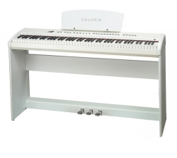 MegArya Owned Chloris CDU 55 88 Keys Weighted Keys Digital Piano With Stand (1 Year Warranty) Color : White